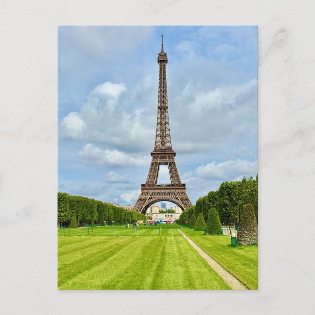 Cartão Postal Torre Eiffel - Paris França (Frente)