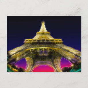 Cartão Postal Torre Eiffel, Paris, França