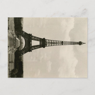 Cartão Postal Torre Eiffel Preta e Branca