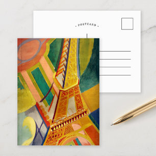 Cartão Postal Torre Eiffel Robert Delaunay