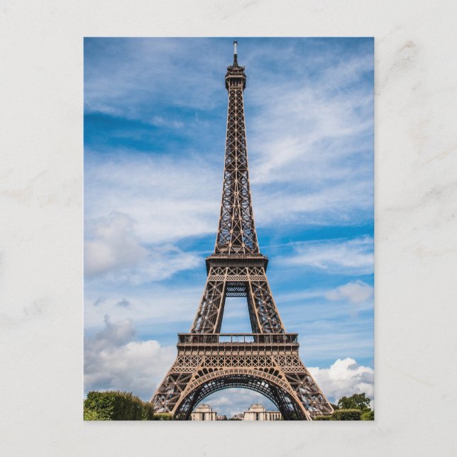 Cartão Postal Torre Eiffel Viagem Paris (Frente)