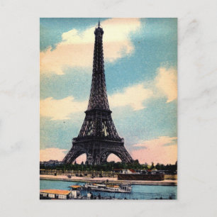 Cartão Postal Torre Eiffel Vintage