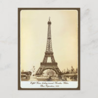 Torre Eiffel Vintage Exposição Paris 1889 França