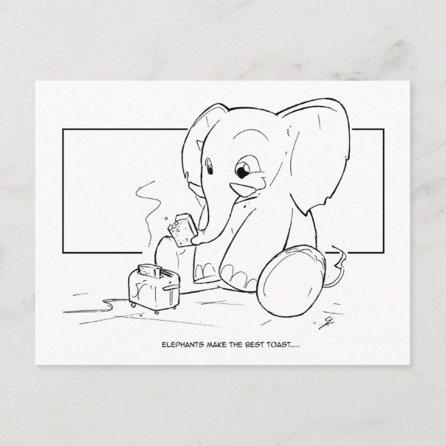 Cartão Postal Torre Elefante (Frente)