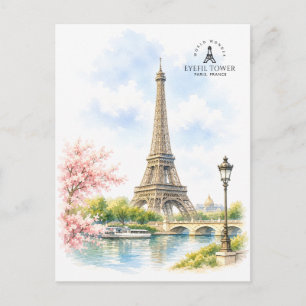 Cartão Postal Torre Eyefil, Paris   Marco Famoso e Icônico