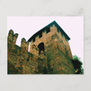 Cartão Postal Torre Fortaleza em Verona, Itália Cartão-postal
