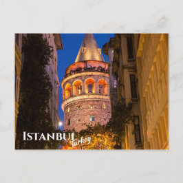 Cartão Postal Torre Galata em Istambul Turquia