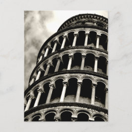 Cartão Postal torre inclinada de pisa