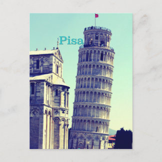 Cartão Postal Torre inclinada de Pisa