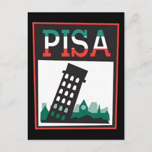 Cartão Postal Torre inclinada De Pisa