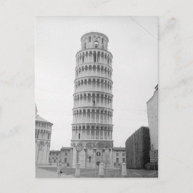 Cartão Postal Torre inclinada de Pisa (Frente)