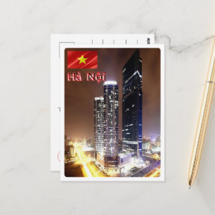 Cartão Postal Torre Landmark de Hanoi à Noite - Vietnã -