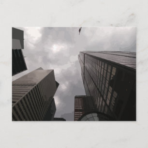 Cartão Postal Torre na cidade.