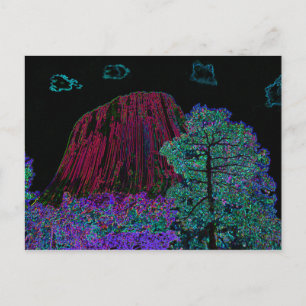 Cartão Postal Torre Neon Glow Devils