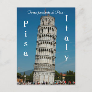 Cartão Postal Torre pendente di Pisa