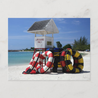 Cartão Postal Torre salva-vidas