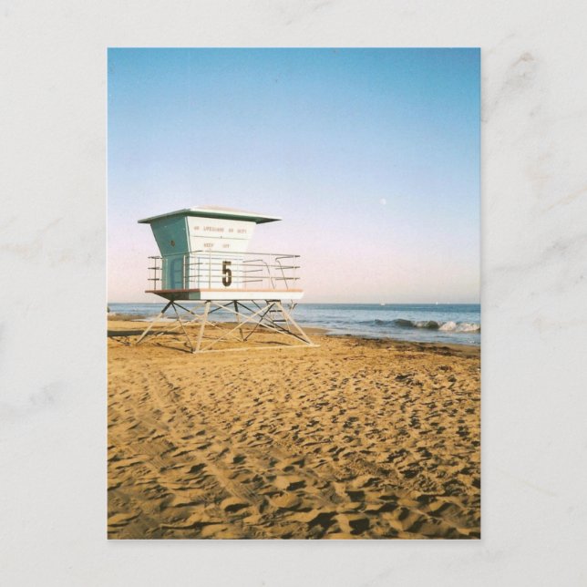 Cartão Postal Torre salva-vidas em Papais noeis Cruz (Frente)