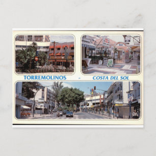 Cartão Postal Torremolinos Costa del Sol Vistas de Rua Antigas