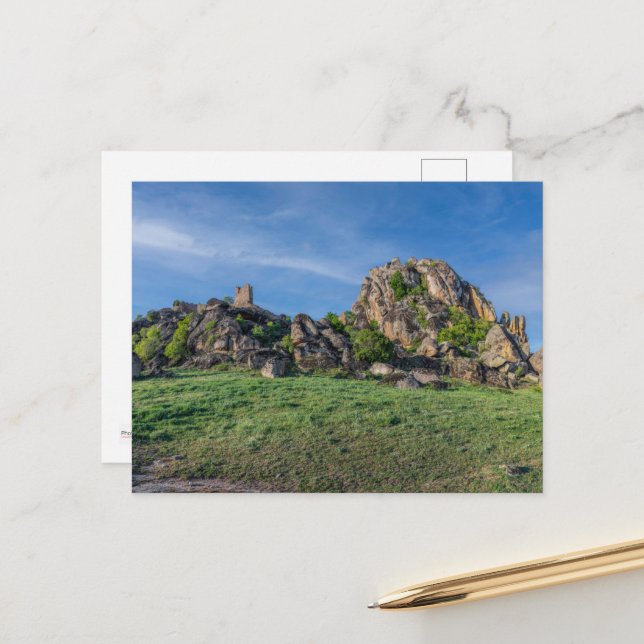 Cartão Postal Torres de Marko - Prilep, cartão-postal Macedônia (Frente/Verso In Situ)
