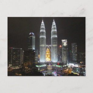Cartão Postal torres de petronas malaysia