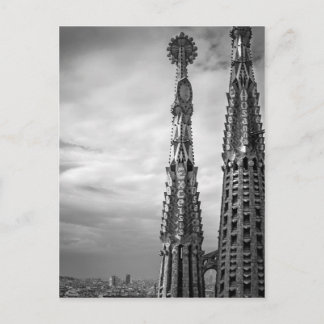 Cartão Postal Torres de Sagrada Familia em Barcelona