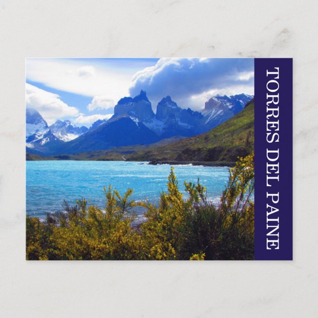 Cartão Postal torres del paine cuernos (Frente)