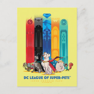 Cartão Postal Torres do Metropolis da Liga dos Super-Pets da DC