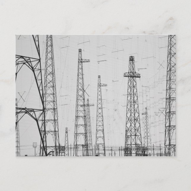 Cartão Postal Torres elétricas, Howick, Northumberland (Frente)