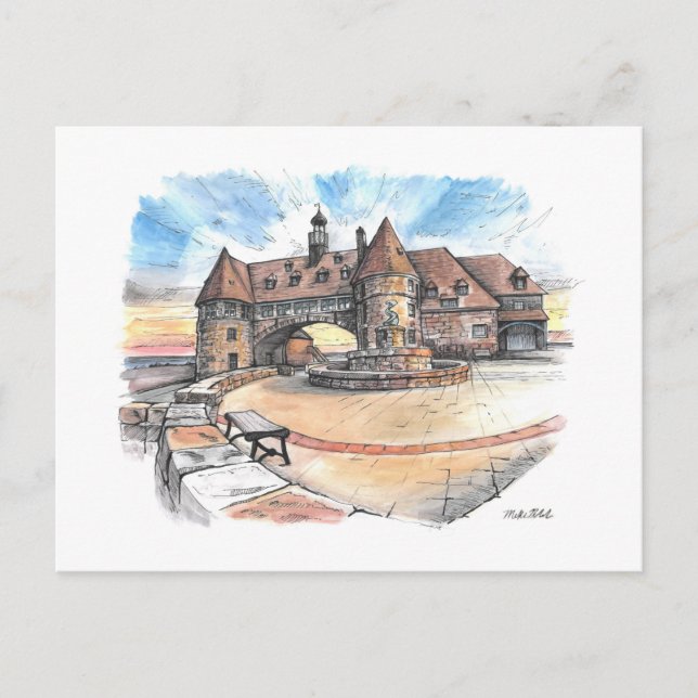 Cartão Postal Torres Narragansett, Caneta de Guarda costeira e t (Frente)