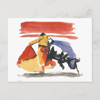 Cartão Postal torro e torrero