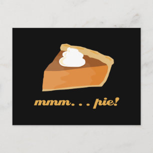 Cartão Postal Torta de Abóbora - mmm... torta!