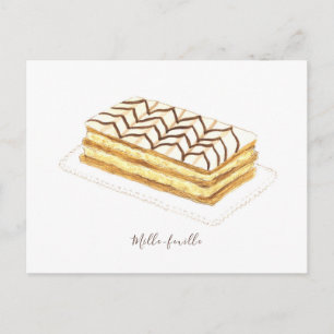 Cartão Postal Torta mil-folhas