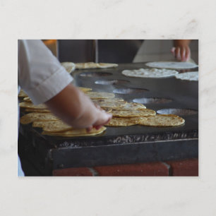 Cartão Postal Tortillas Feitas Na Cidade Antiga De San Diego