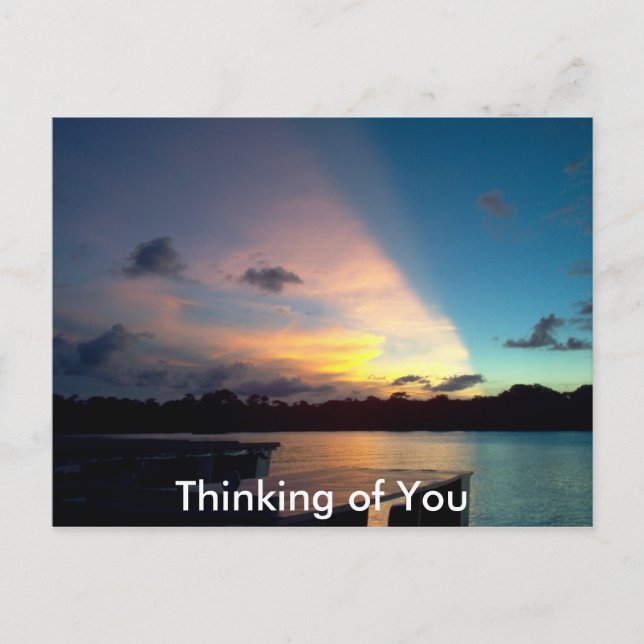 Cartão Postal Tortuguero Sunset - Linda Costa Rica (Frente)