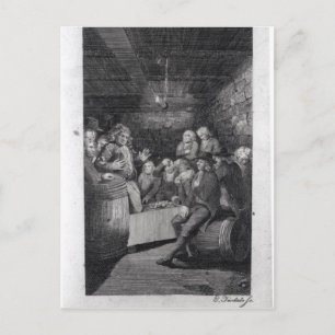 Cartão Postal Tory Pandemonium, de John Trumbull