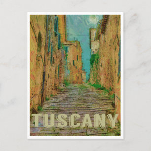 Cartão Postal Toscana, Cartão-postal de Viagens vintage italiano