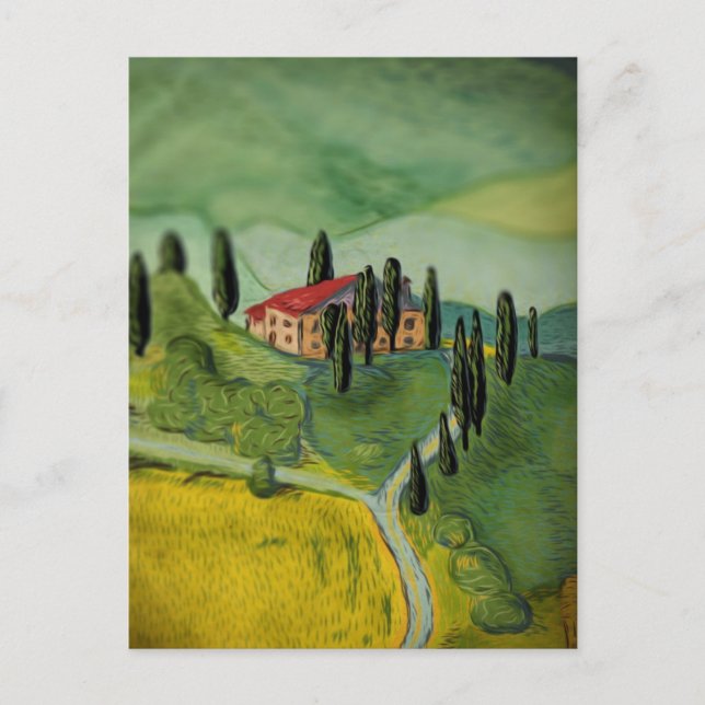 Cartão Postal Toscana, Itália (Frente)