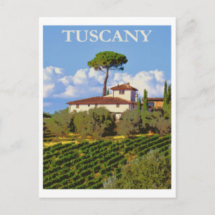 CARTÃO POSTAL TOSCANA ITÁLIA