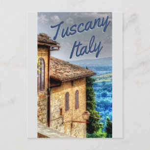Cartão Postal Toscana Itália Tuscan Villa Viagem