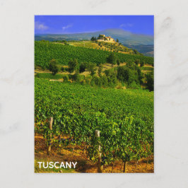 Cartão Postal Toscana Itália Vineyard italiano Villa Viagem