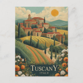 Cartão Postal Toscana no Sunset - Itália Viagem