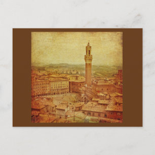 Cartão Postal Toscana Vintage, Siena medieval