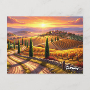 Cartão Postal Toscânia - Villa Italiana