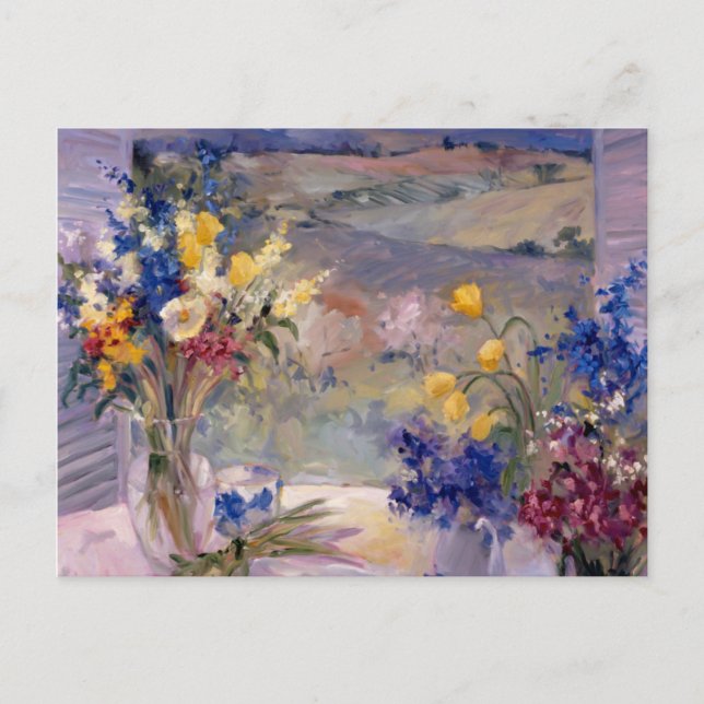 Cartão Postal Toscany Floral (Frente)