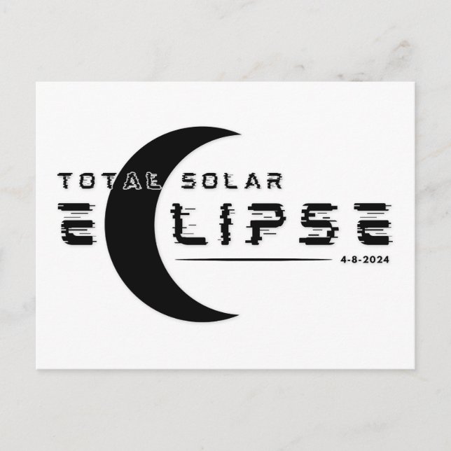 CARTÃO POSTAL TOTAL ECLIPSE SOLAR 2024 (Frente)