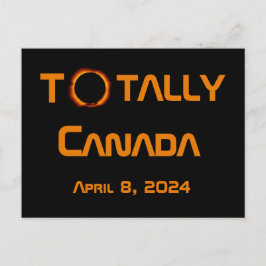 Cartão Postal Totalmente Canadá 2024 Eclipse Solar