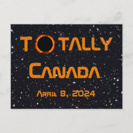 Cartão Postal Totalmente Canadá 2024 Eclipse Solar