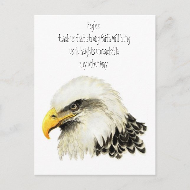 Cartão Postal Totem Animal, Espiritual, Incentivo à Inspiração (Frente)