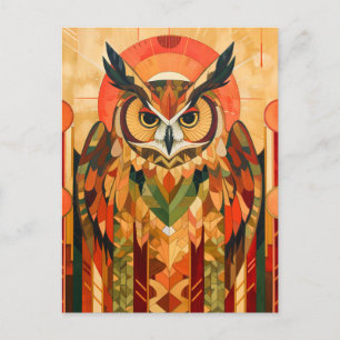 Cartão Postal Totem da Coruja – Espírito Art Déco Urbano