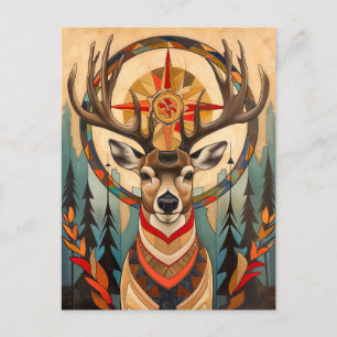 Cartão Postal Totem do Cervo – Espírito Gracioso Art Déco